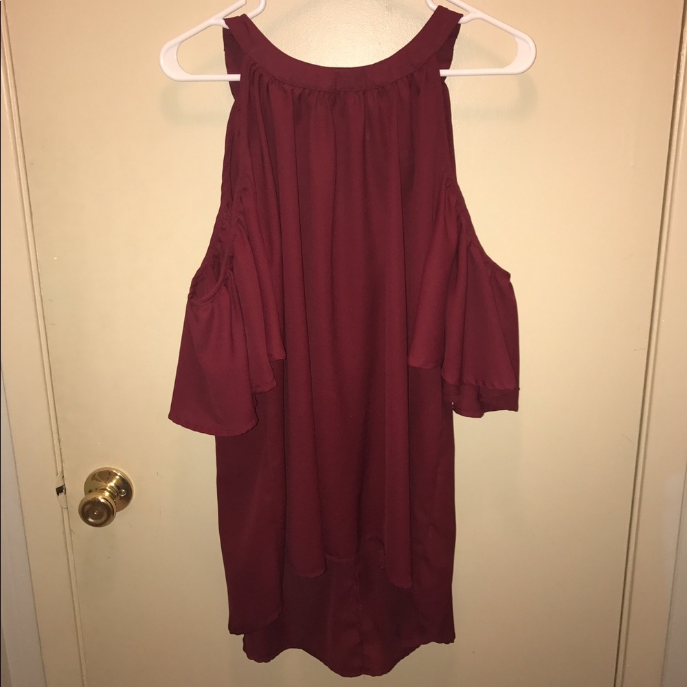 Plus Size Cold Shoulder Top