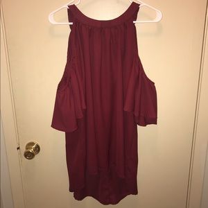 Plus Size Cold Shoulder Top