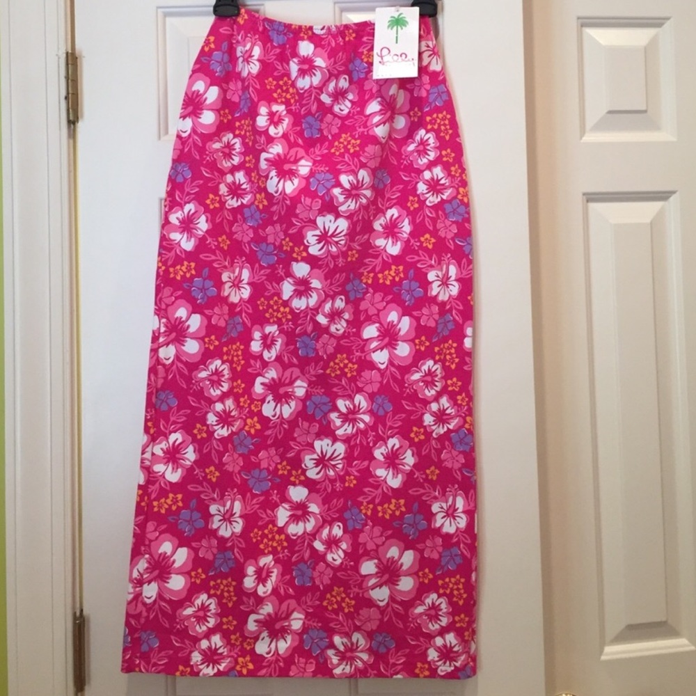 Lilly Pulitzer Flower Long Skirt