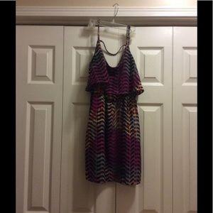 Spaghetti strap printed dress