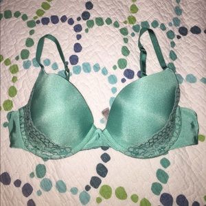 Green push up bra