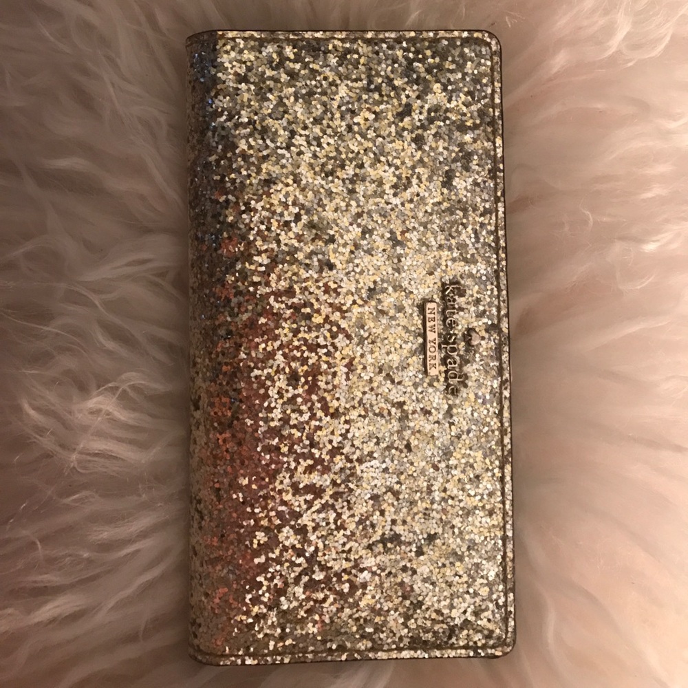 Gold Glitter Kate Spade Wallet