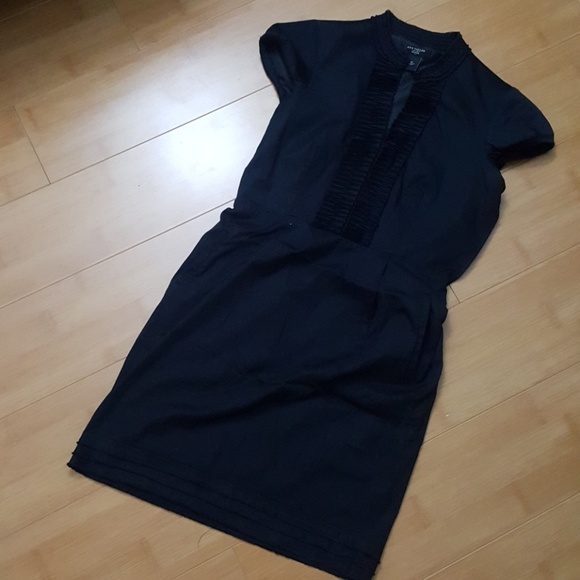 Ann Taylor Black Cotton Dress with pockets - Picture 5 of 5