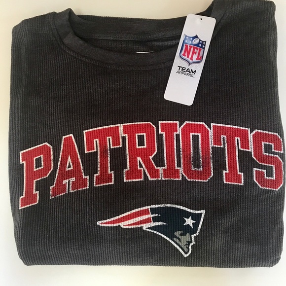 New England Patriots Big and Tall Thermal LS Tee - Picture 1 of 3