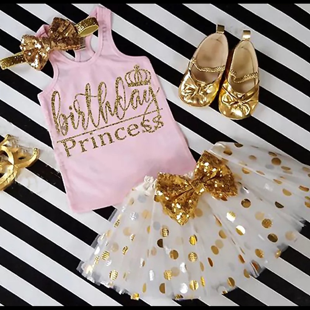 Baby girl birthday princess set!