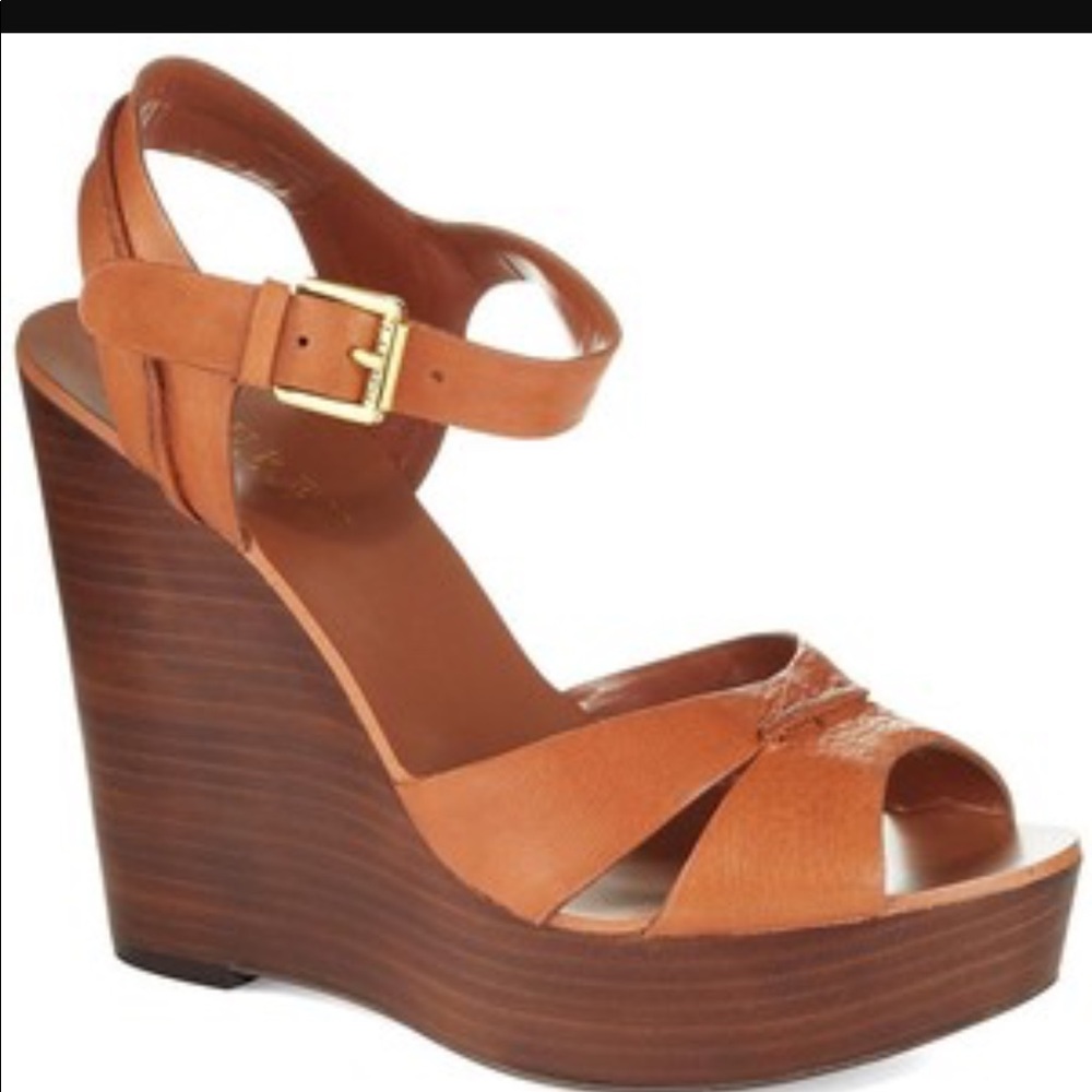 Ralph Lauren leather platform sandals
