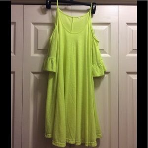Bright yellow swing dress