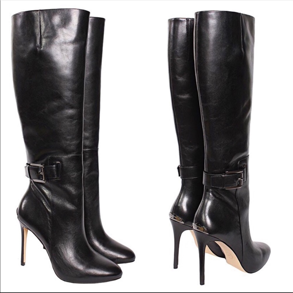 Michael Kors Black Leather Edna Boot
