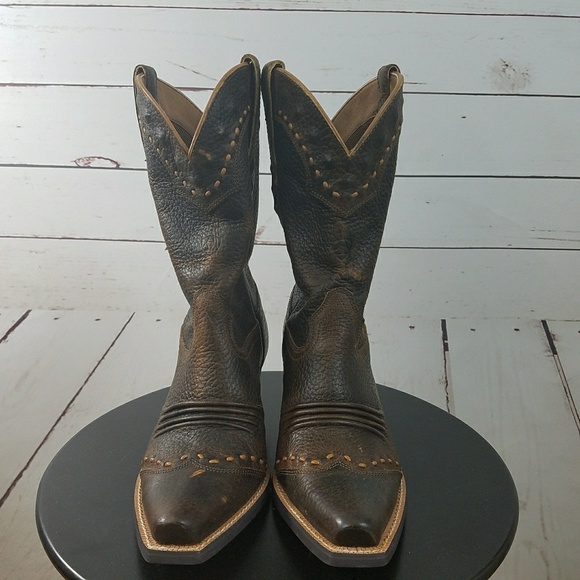 ARIAT WESTERN BOOTS, COWBOY BOOTS 7B - Picture 4 of 8