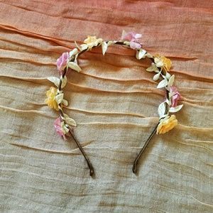 Tilly's Warm Toned Flower Wrap Headband