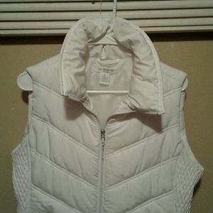 White puffy vest