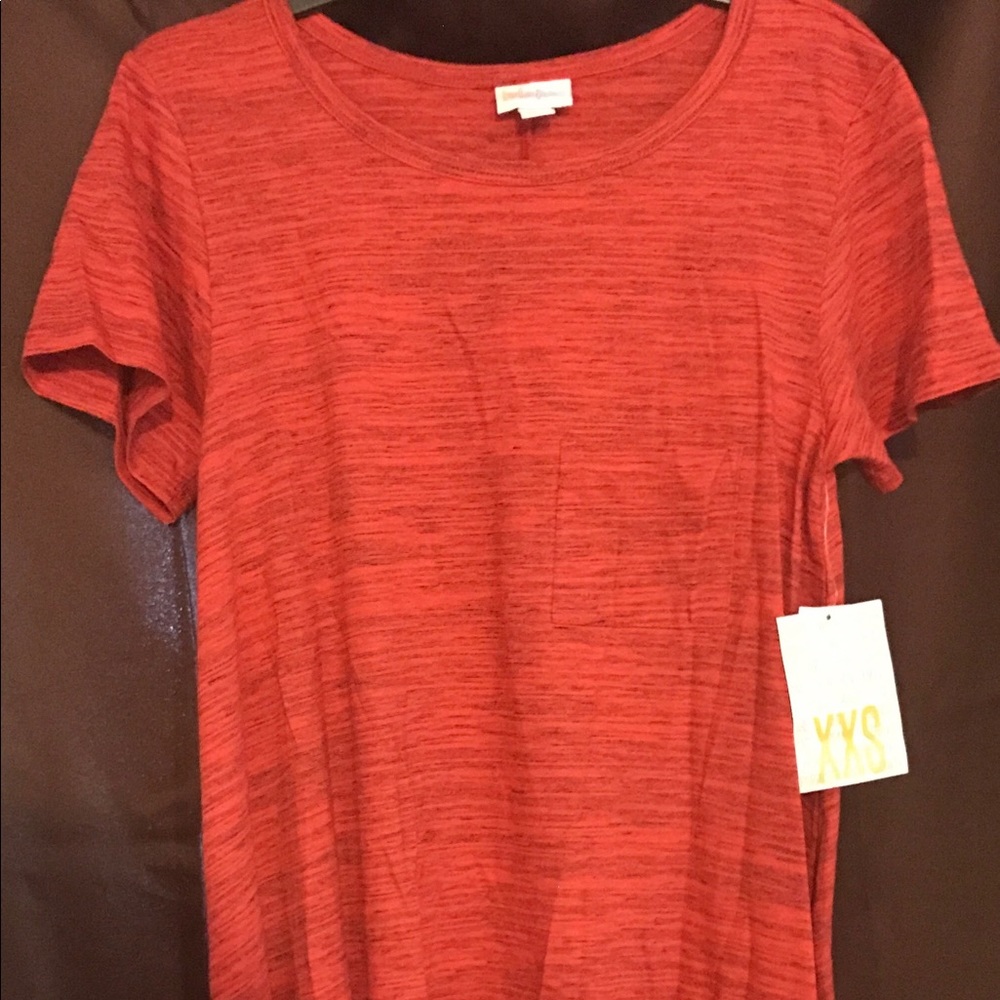 XXS Red&Black heathered Carly-NEW WITH TAGS