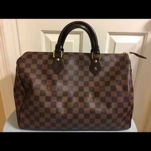 Authentic Louis Vuitton Damier speedy 35