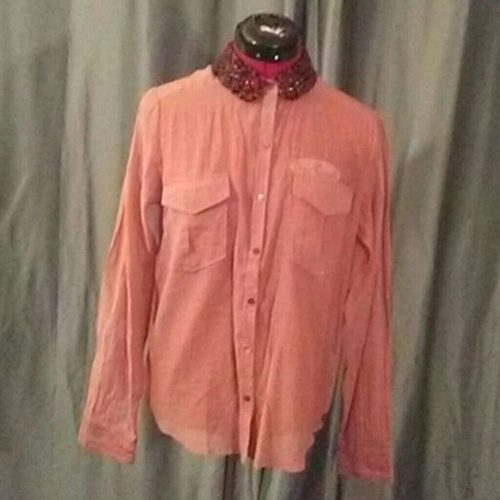 Mason Scotch Beaded Neck Shirt