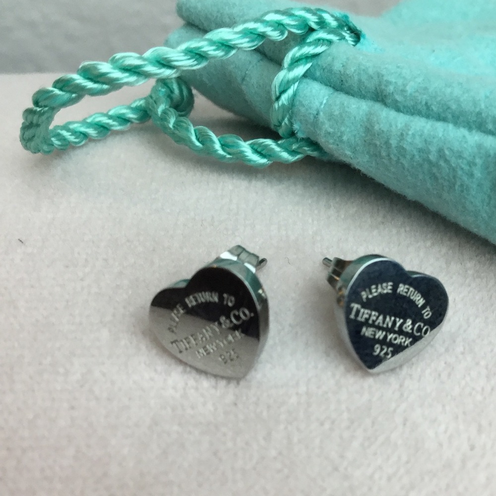 Tiffany & Co. "Please Return to" Heart Earrings