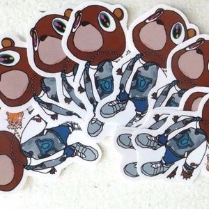 20 Kanye West Graduation Bear Stickers Yeezy Yeezu