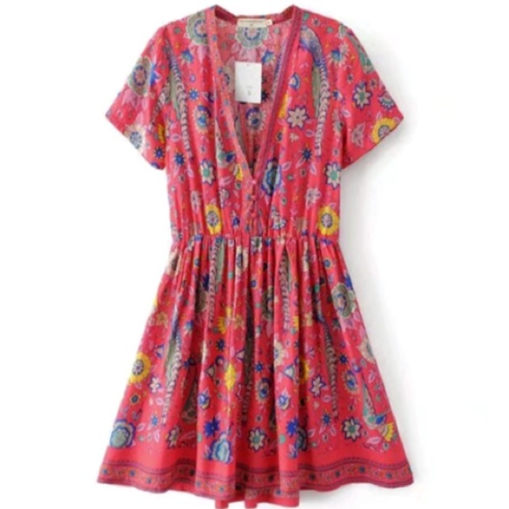 Lovebird Playdress Mini DRESS Short Sleeve Rose - Picture 2 of 4