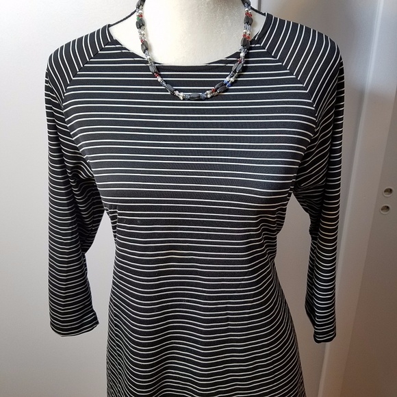 Take Nine Maternity Striped  3/4 Sleeve Top - Picture 1 of 7