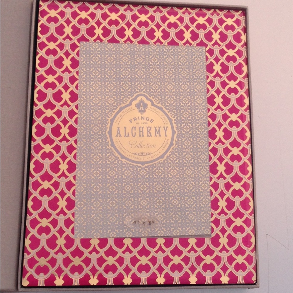 Fringe Beveled Glass Picture Frame