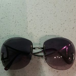 Purple tinted sunglasses