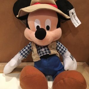 Mickey Mouse stuffed animal. "14 in"