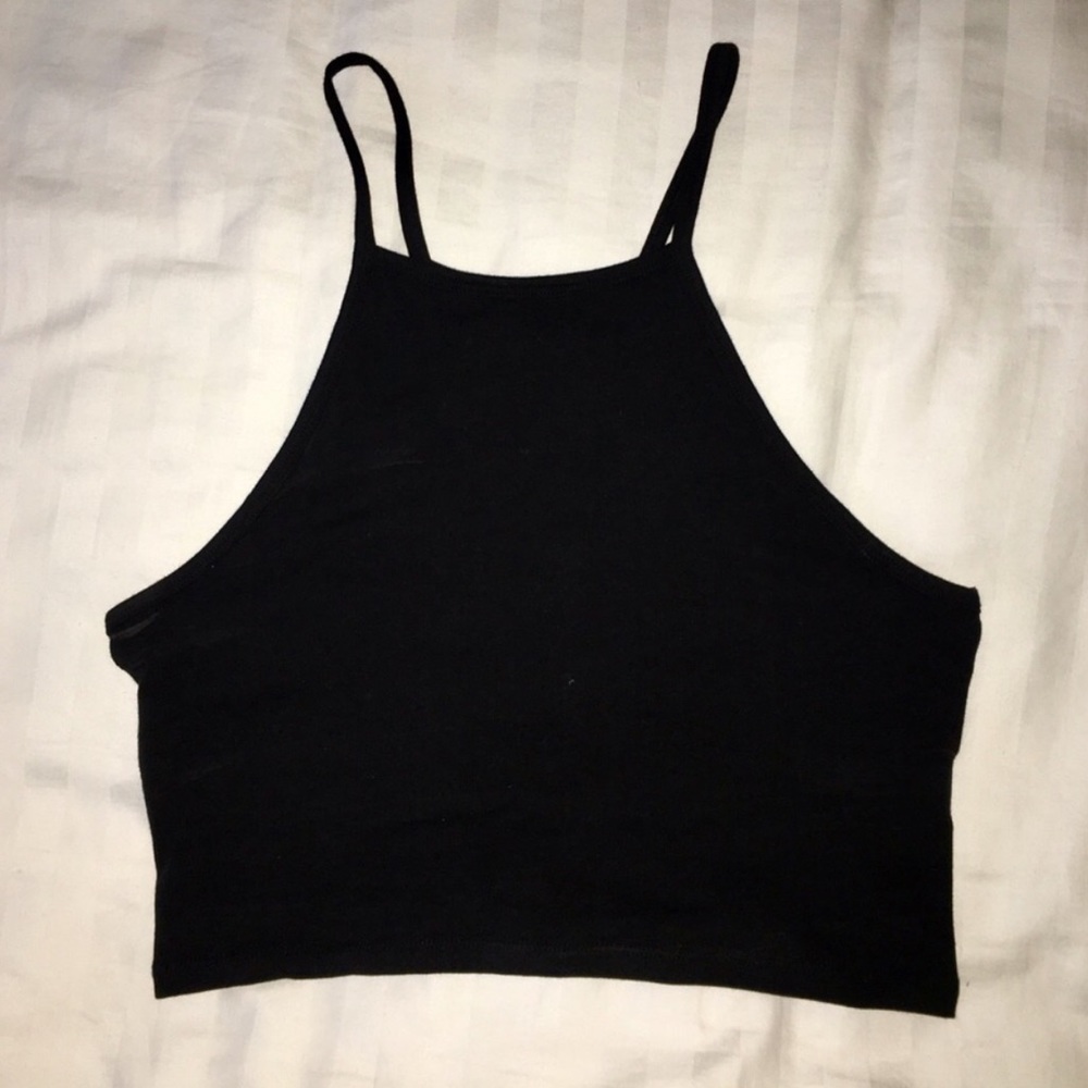 Medium Black Crop Top