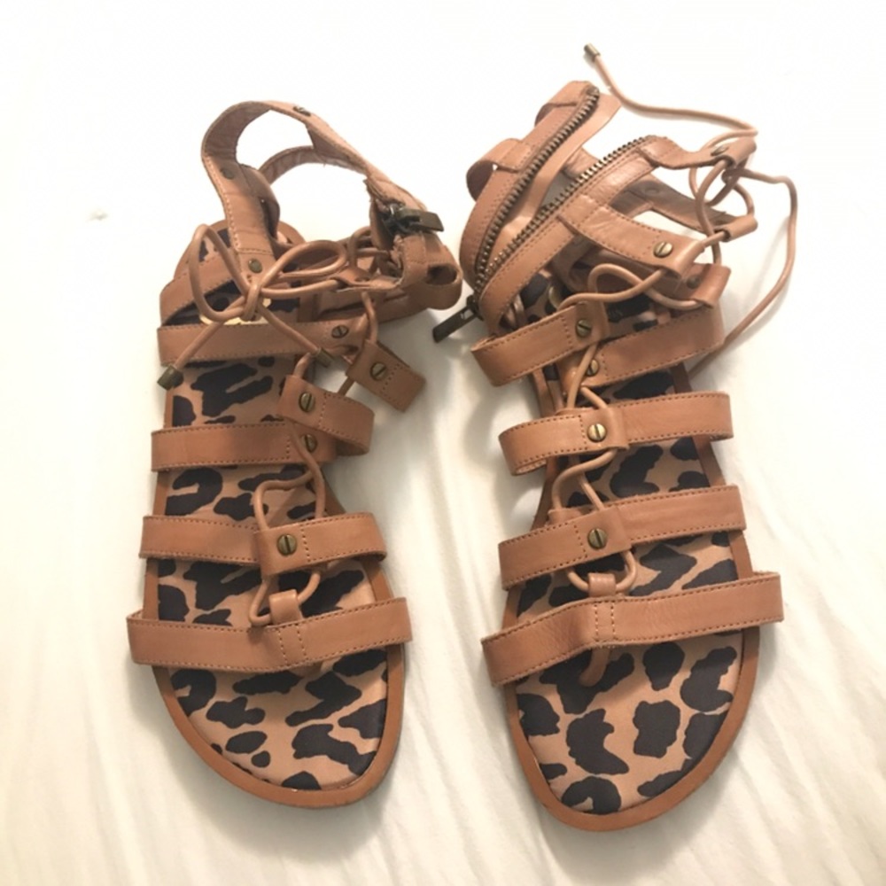 Gladiator Lace Up Sandals.