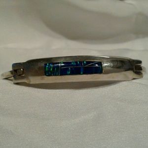 Vintage Silver & Opal Braceet