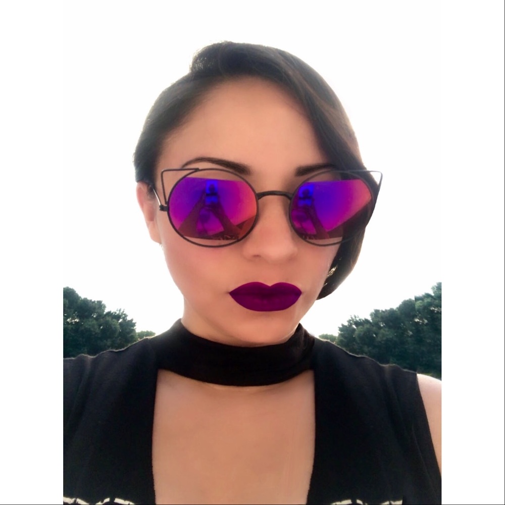 Cut Out "Ava" Cat Eye Sunglasses
