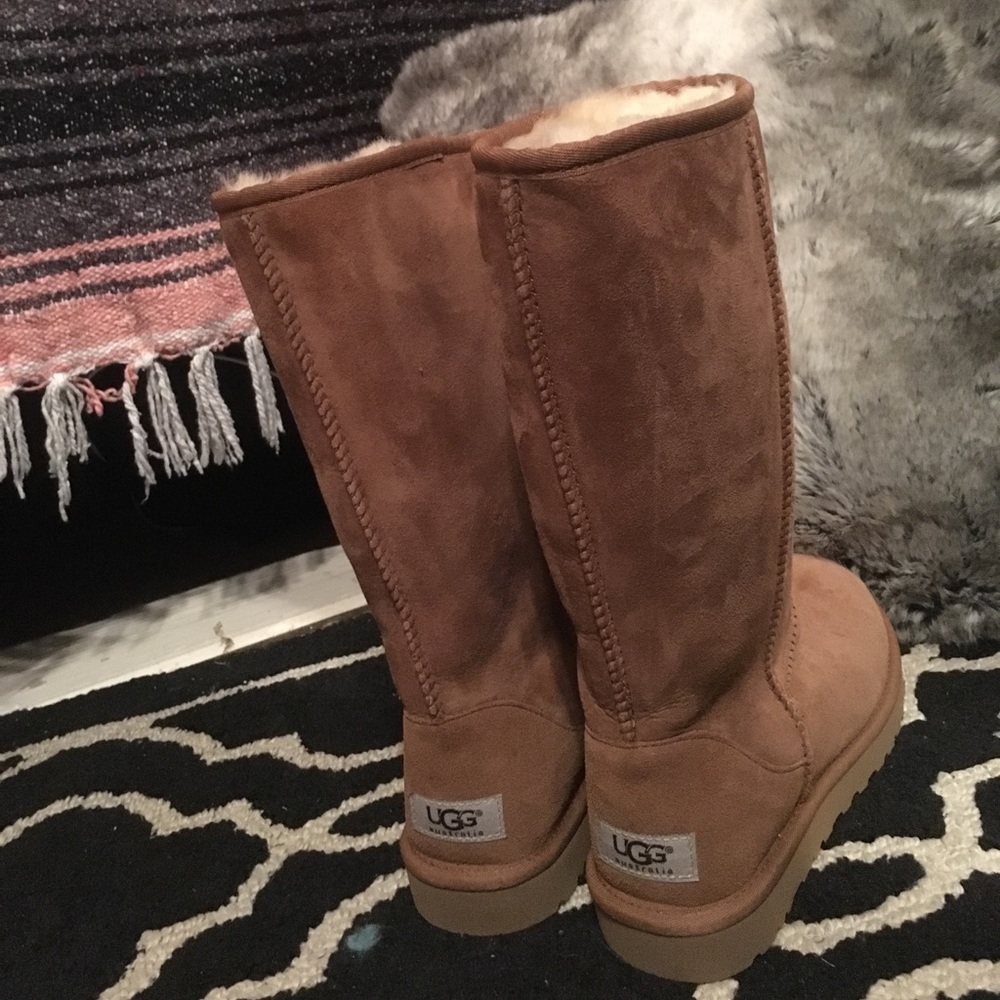 Brand new authentic chestnut tall ugg boots!