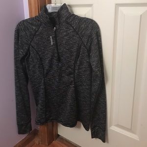 Rebook gray half zip