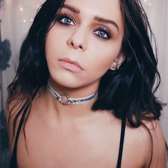 💎NEW💎 Holographic Sequin Studded O-Ring Choker - Picture 2 of 6