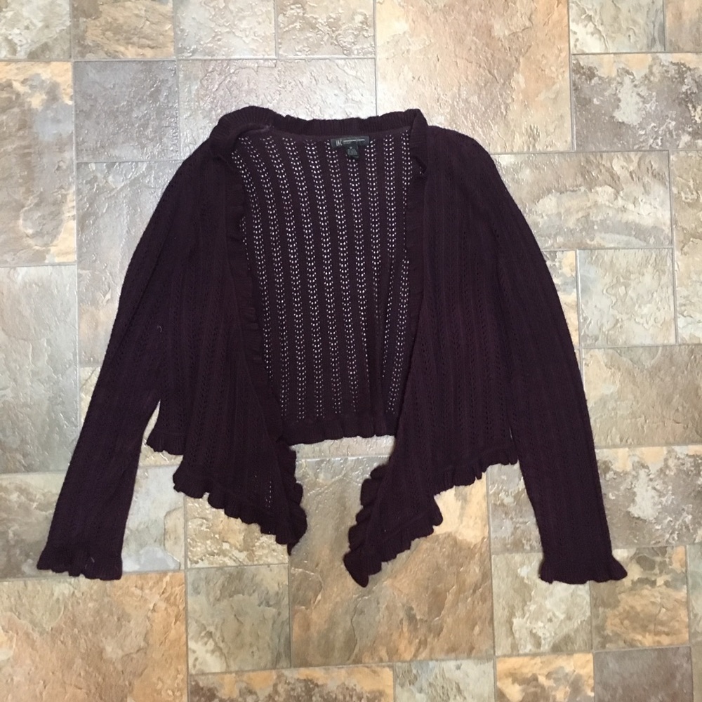 INC International Concepts Purple Cardigan