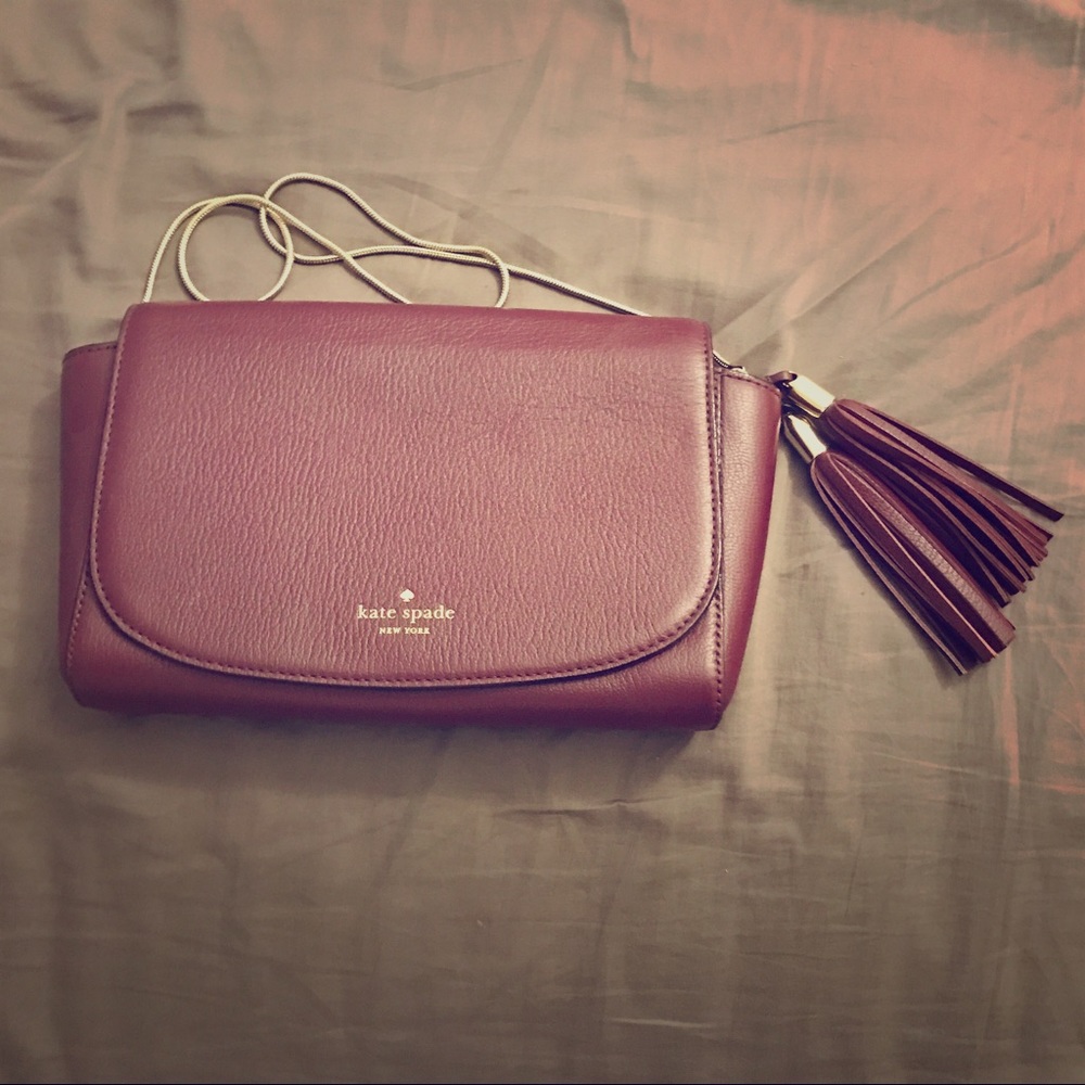 Kate Spade Tassel Leather Shoulder Bag