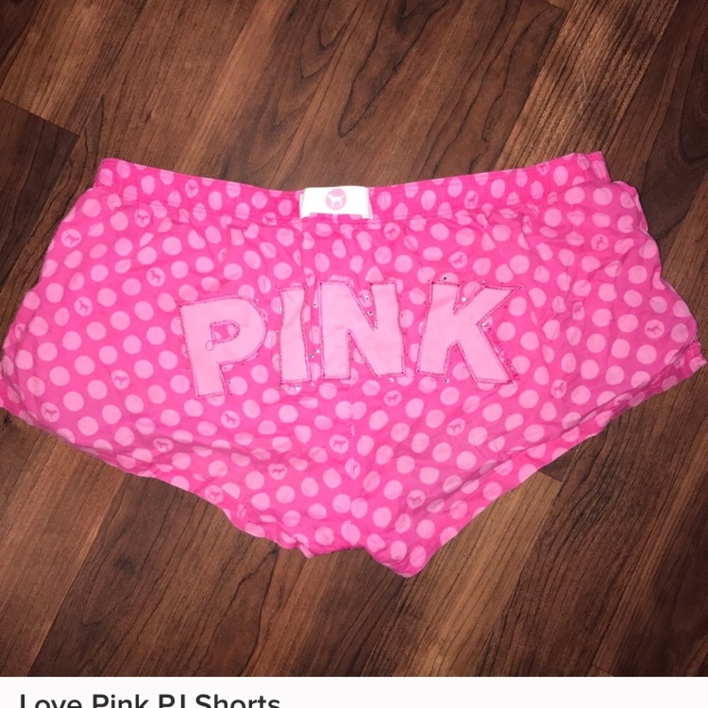 ISO ISO ISO ISO vs PINK polka dot pj shorts