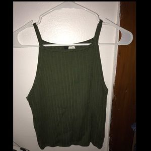 Olive Green Croo Top