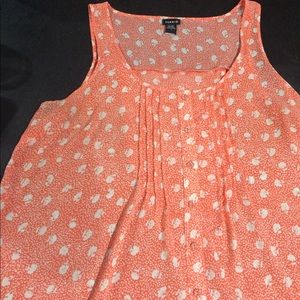 Floral Peach Tank Top