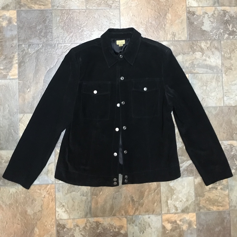 Caslon Black Suede Jacket