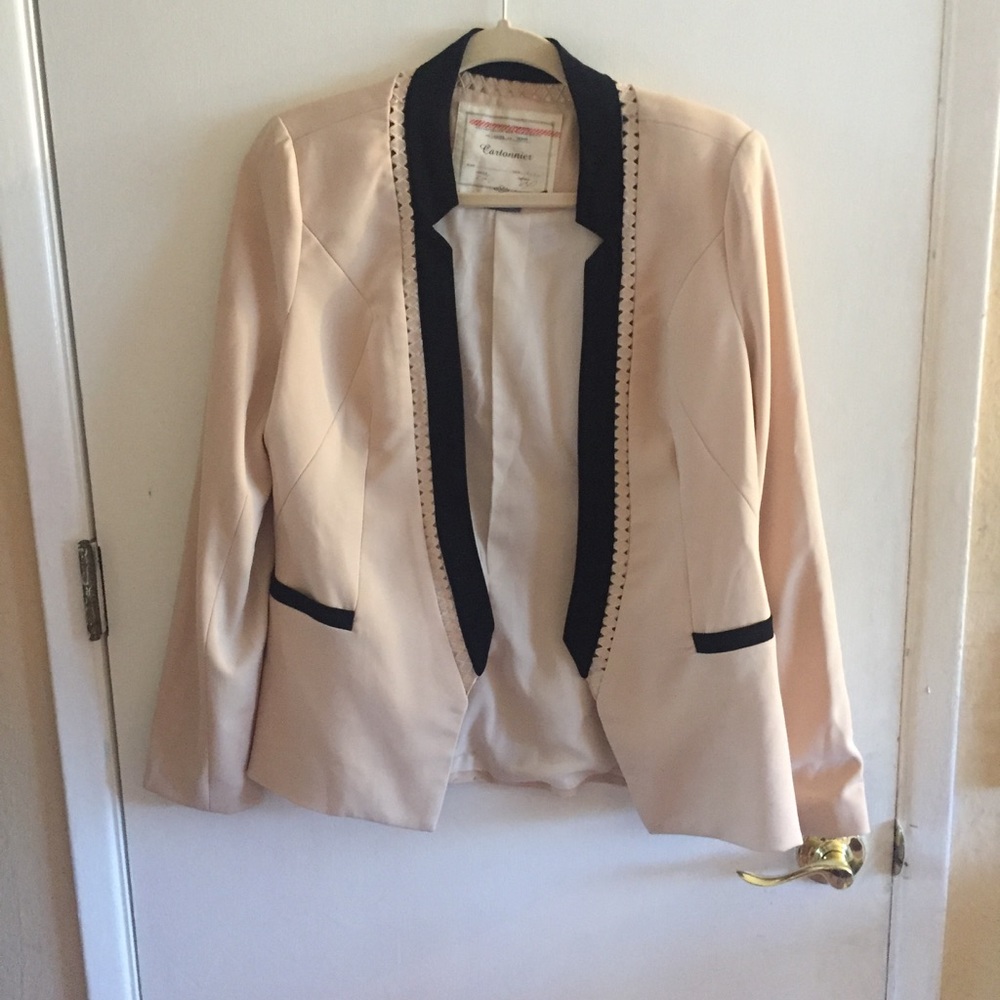Pink and Black Blazer
