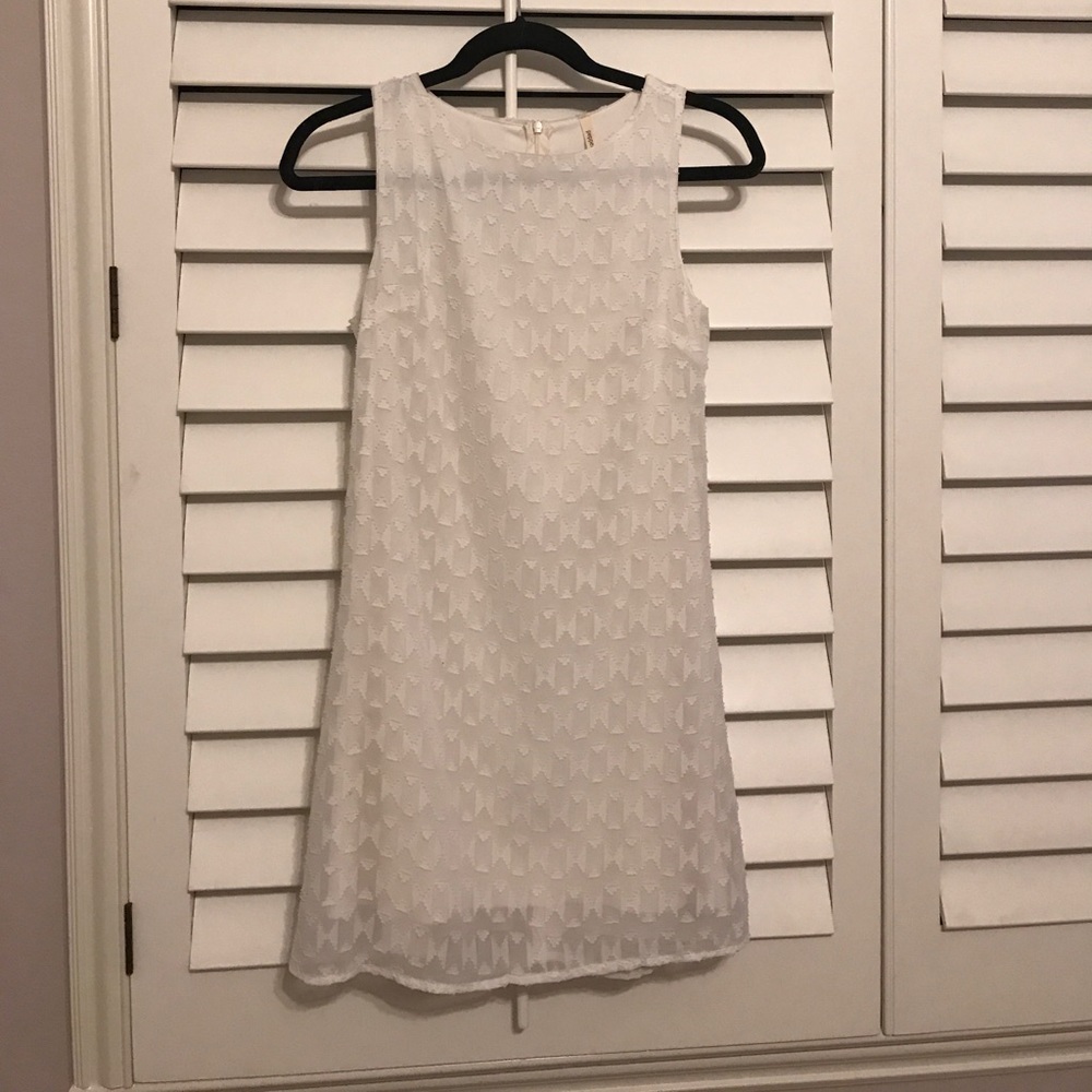 Patterned White Dress