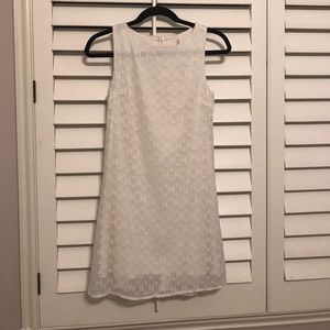 Patterned White Dress