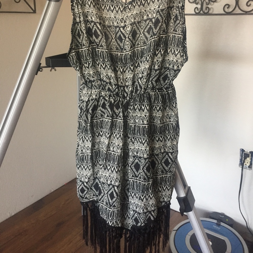 Fringed romper