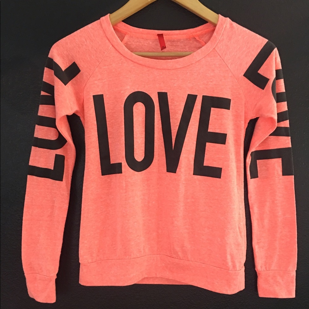 Sweatshirt "LOVE" Print XS Soft & Cute!
