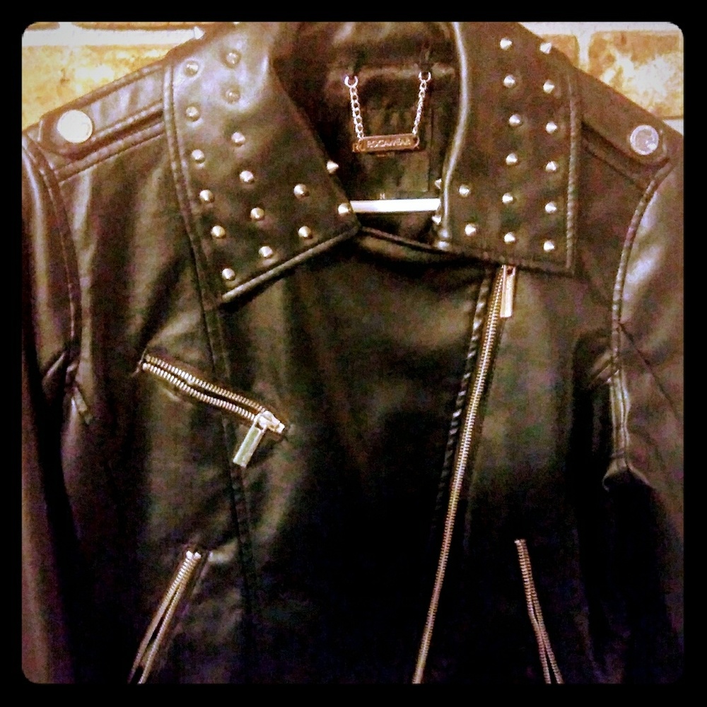 *Rocawear Leather Studded Jacket*