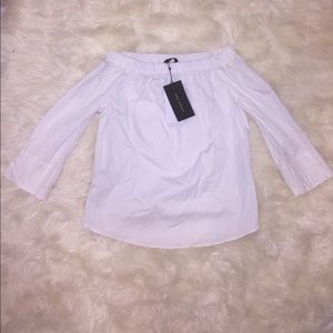 White off the shoulder top