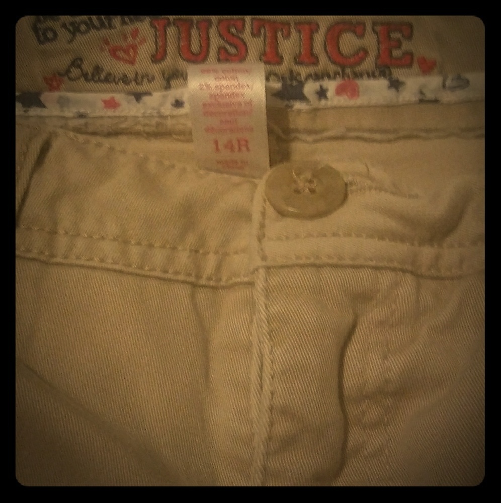 *Justice Khaki Skinny Pants*