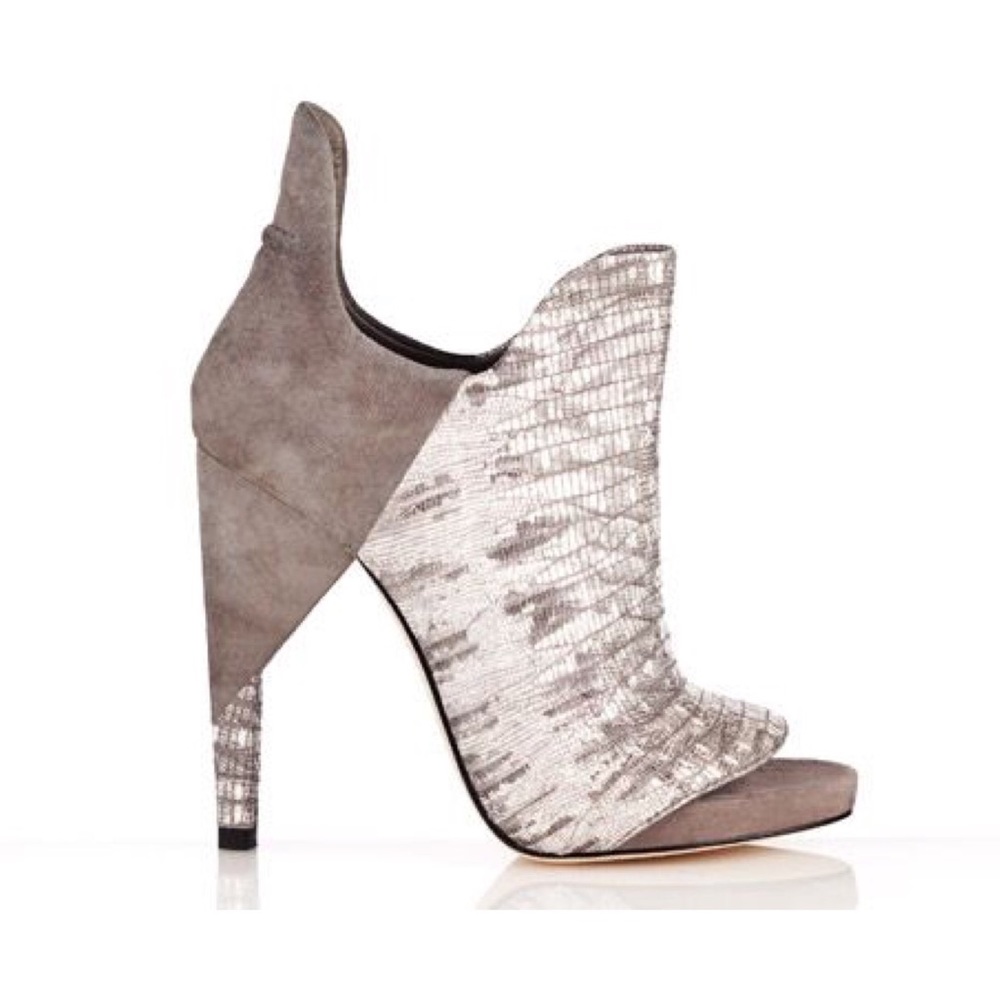 NWT Alexander Wang Lizard Embossed Bootie Sz 39