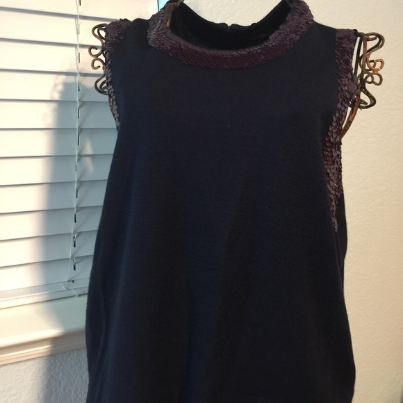 J. Crew sleeveless sweater w/sequins, NEW w/ tags - Picture 4 of 7