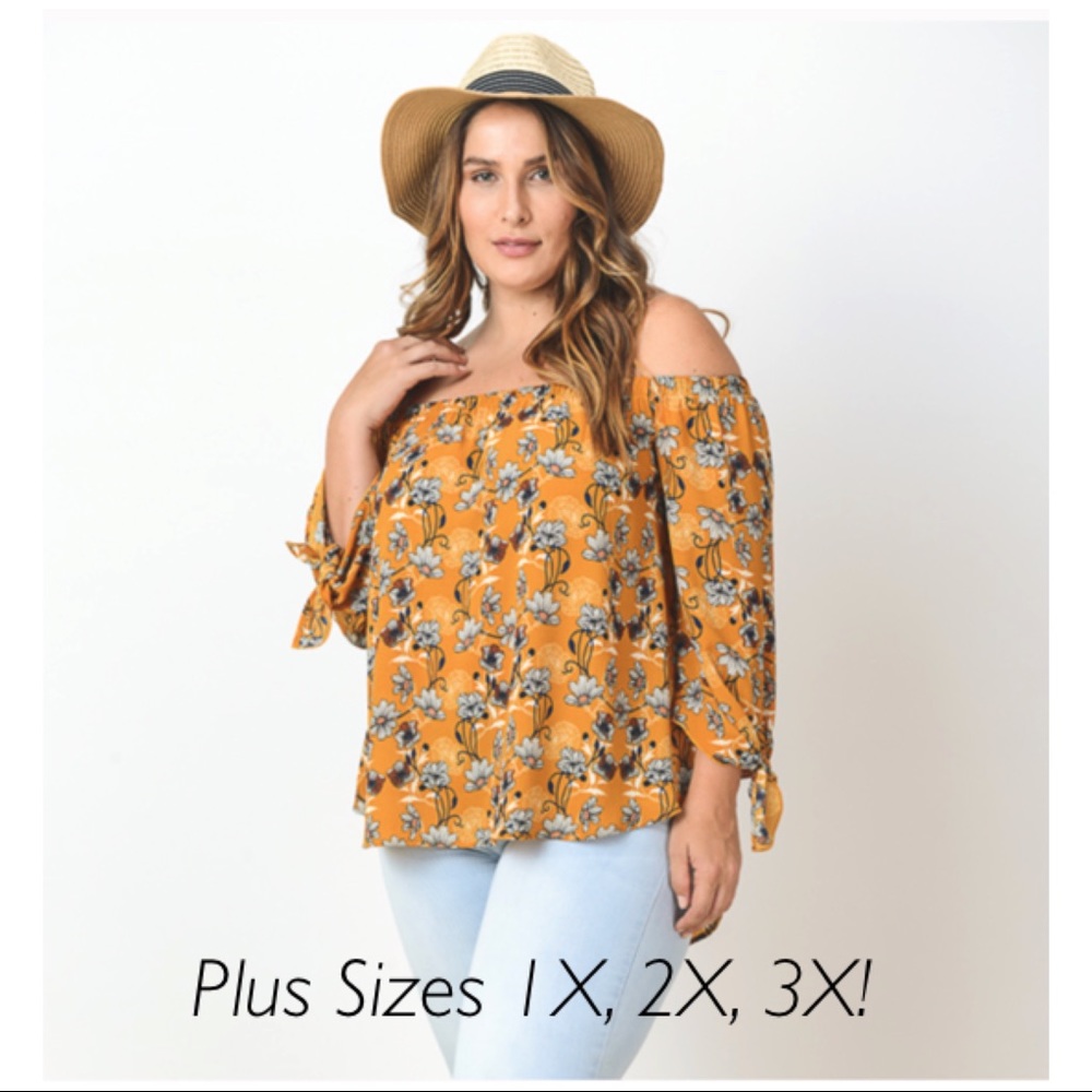 Off the Shoulder floral top! 🌼🌼