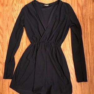 Navy Missguided Romper